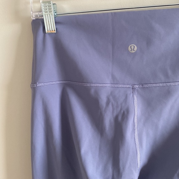 Lululemon wunder under high rise cropped leggings Sz 8 peri purple - Picture 5 of 7